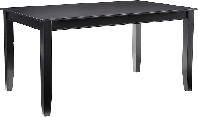 East West Furniture DUT-BLK-T Dudley Kitchen Table - a Rectangle Dining Table Top with Sturdy Leg... | Amazon (US)