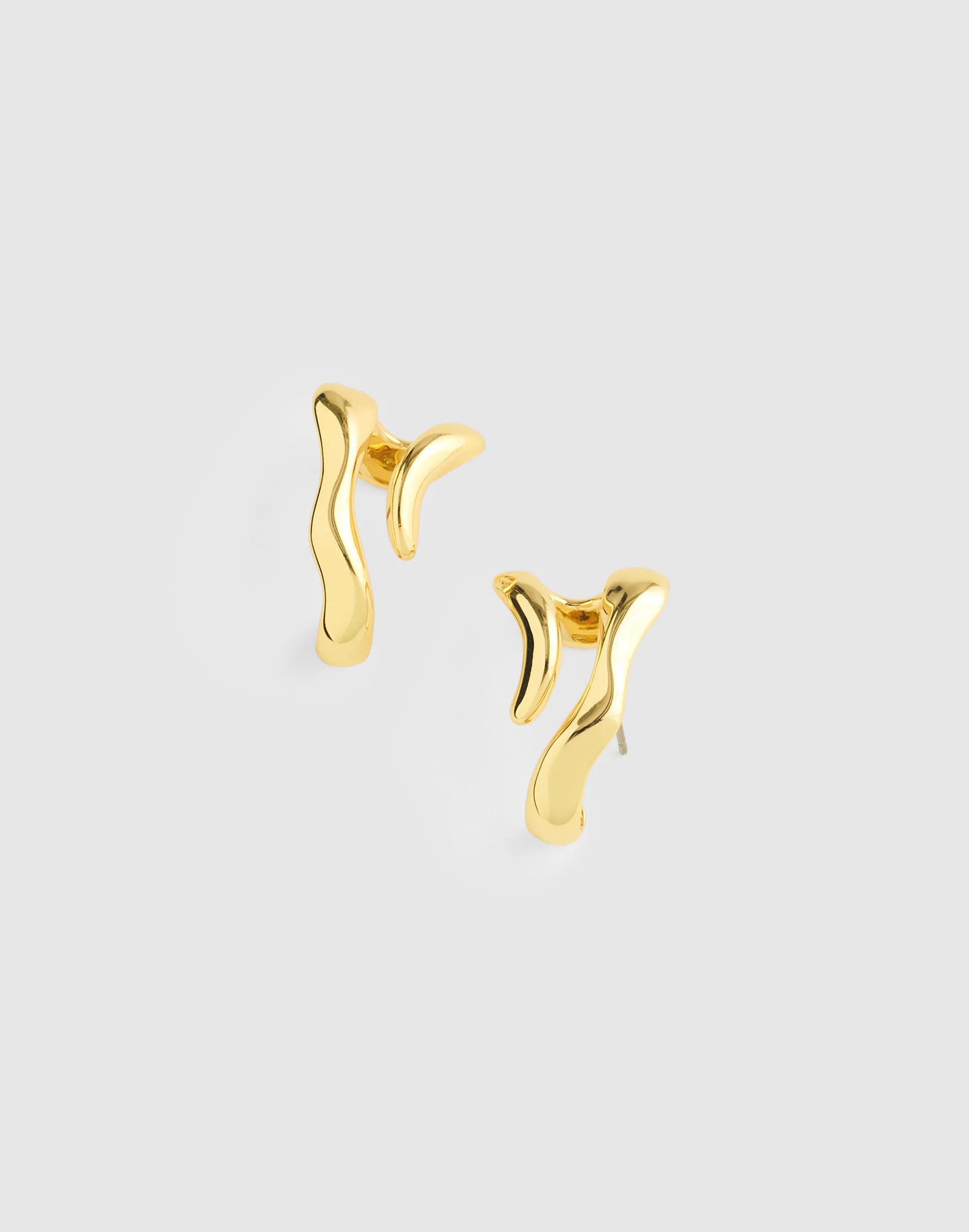 Sculptural Wraparound Double Hoop Earrings | Madewell