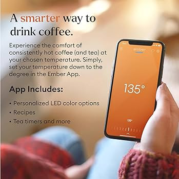 Ember Temperature Control Smart Mug 2, 14 Oz, App-Controlled Heated Coffee Mug with 80 Min Batter... | Amazon (US)