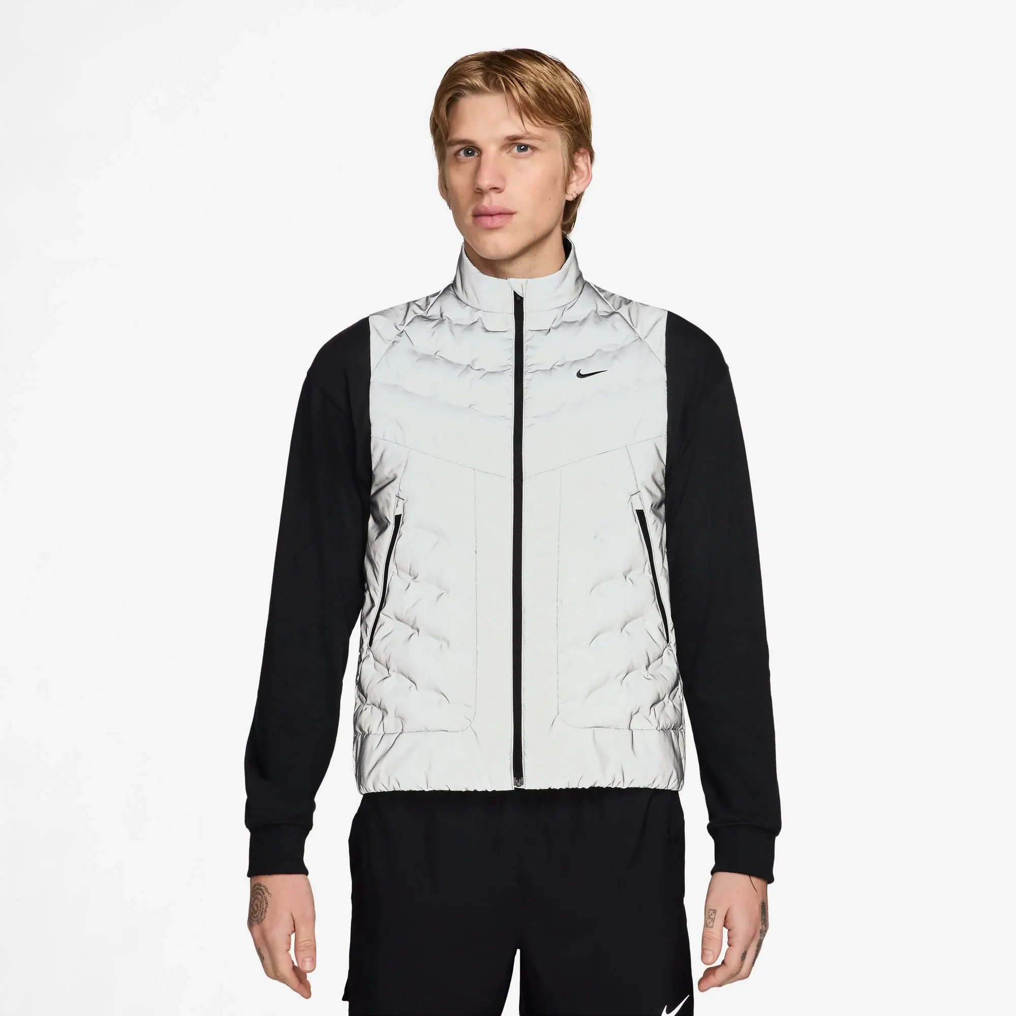 Men's Nike Therma-FIT ADV Reflect Vest - Reflect Silver, Size: L | Apparel - Road Runner Sports | Road Runner Sports