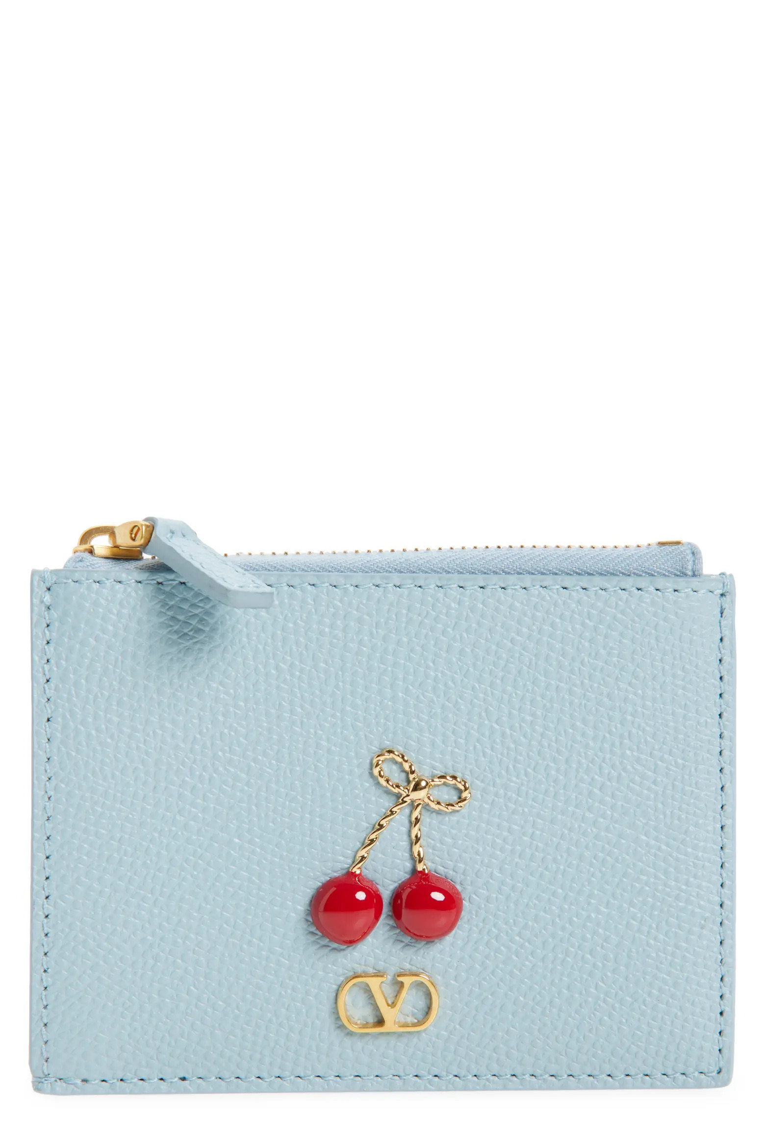 Valentino Garavani Cherryfic Leather Card Case (Women) | Nordstrom | Nordstrom
