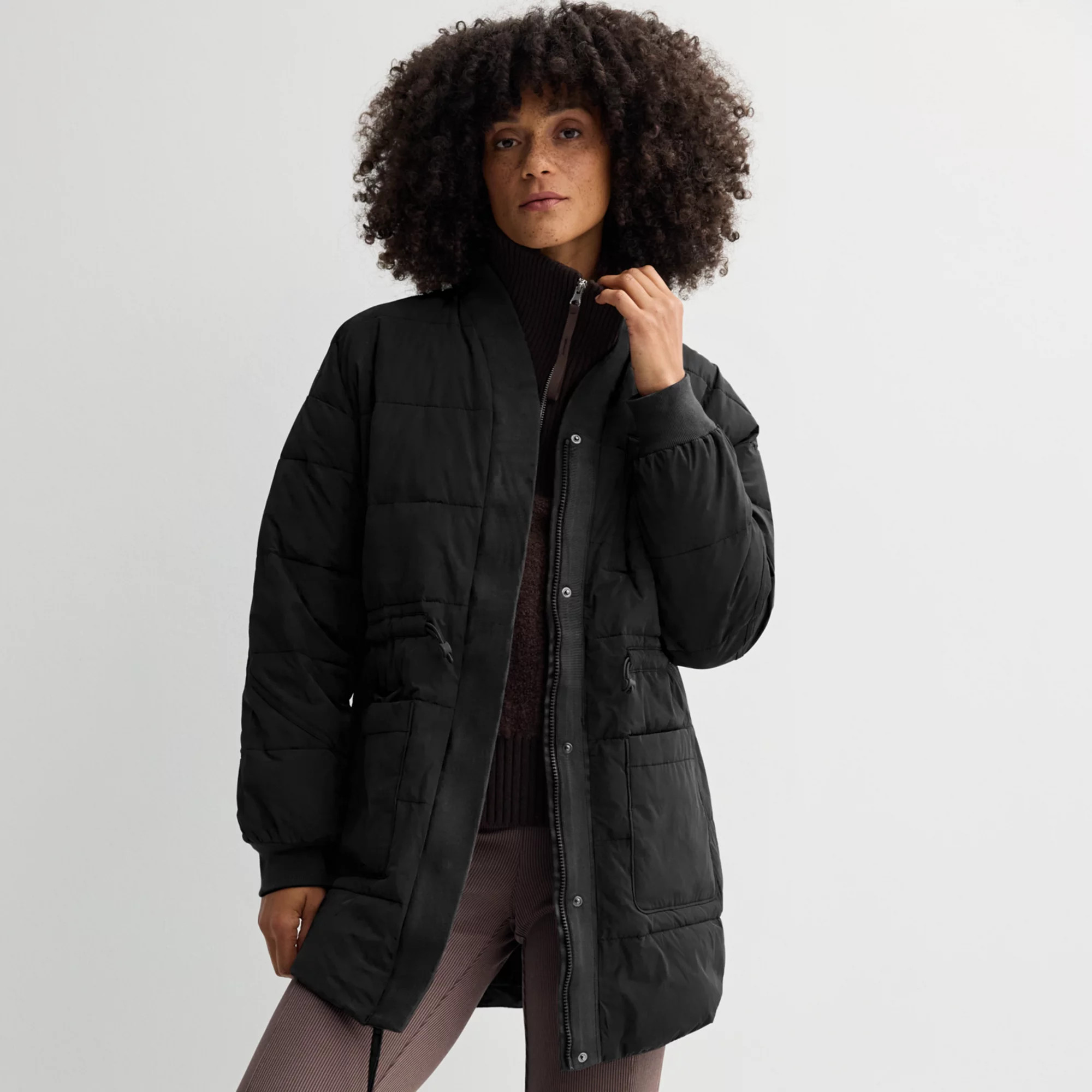 Women's FLX Lightweight Long Quilted Puffer Jacket | Kohl's
