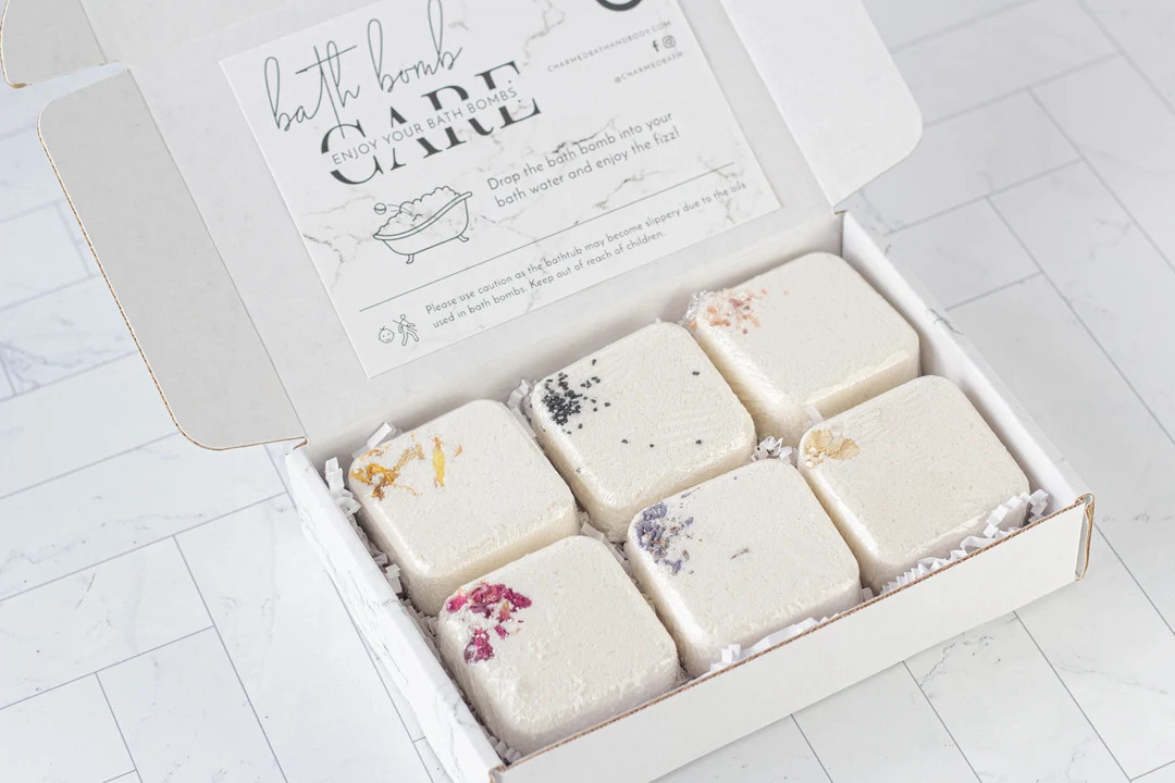 Square Bath Bomb Gift Box  Self Care Gift - Etsy | Etsy (US)