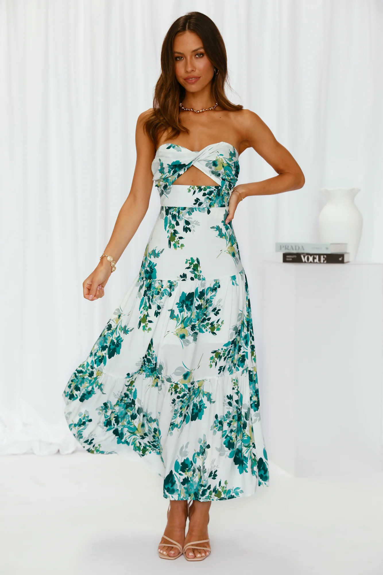 Pose For The Show Midi Dress Dark Green | Hello Molly (AU)