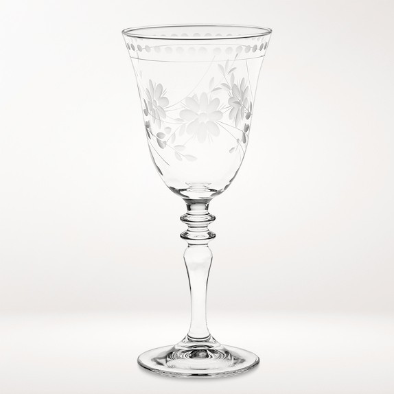 Vintage Etched Wine Glasses | Williams-Sonoma