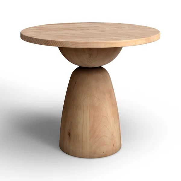 Saria Round Solid Wood Dining Table | Wayfair North America