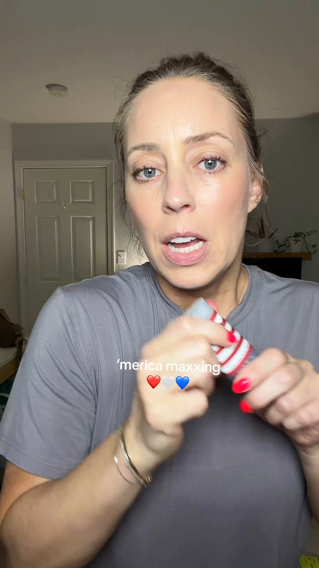 What age is too old to wear glitter….asking for a friend 😏 Cutest patriotic glitter stick!  #patriotic #4thofjuly #4thofjulystyle 

 #LTKSeasonal
