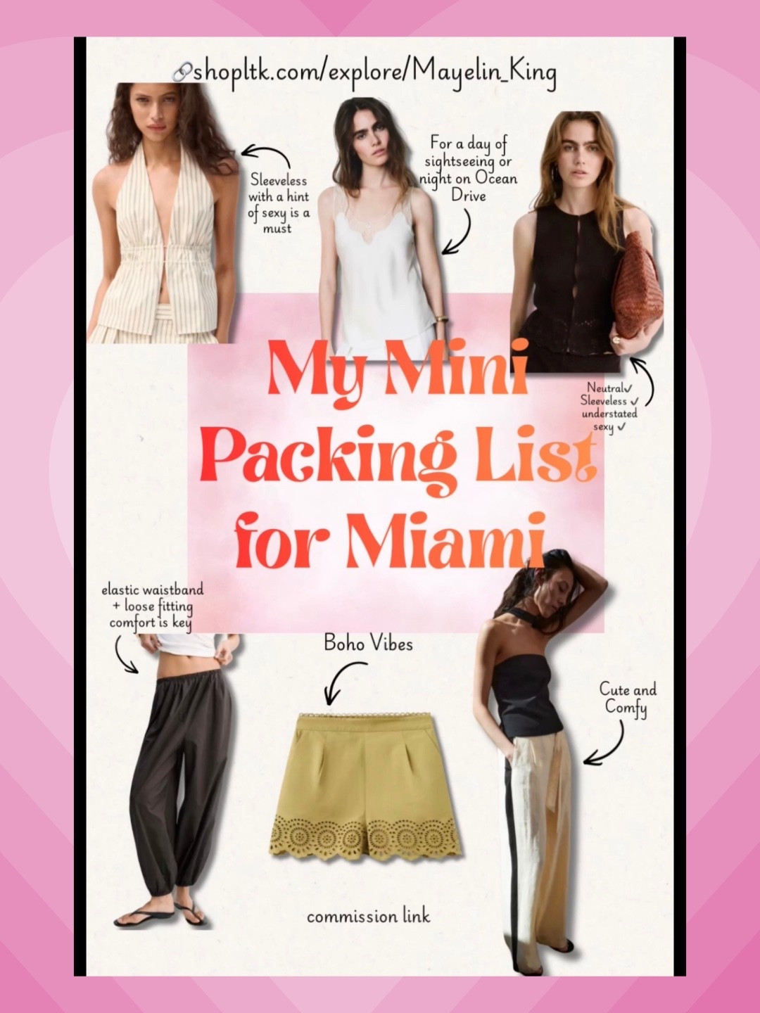 summer outfits
My Mini Packing List for Miami | 5–7 Pieces You Can Mix & Match All Weekend


Keywords: Miami outfit ideas, travel capsule wardrobe, weekend packing list, mix and match outfits, carry on outfit ideas, chic vacation style
#travel #miamistyle #capsulewardrobe

#LTKootd #LTKSeasonal #LTKTravel