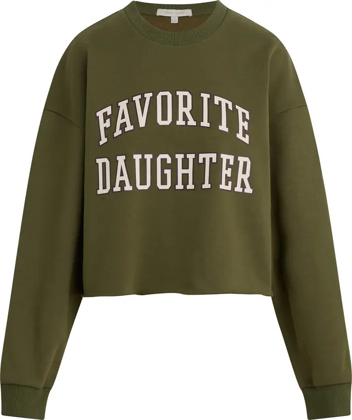 Favorite Daughter Cropped Collegiate Sweatshirt | Nordstrom | Nordstrom
