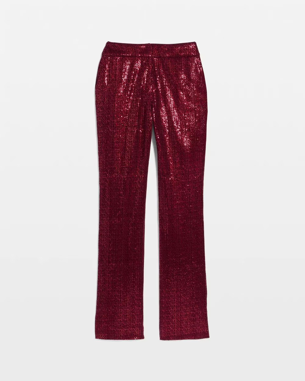 Zoey Sequin Velvet Straight Pant | White House Black Market | White House Black Market