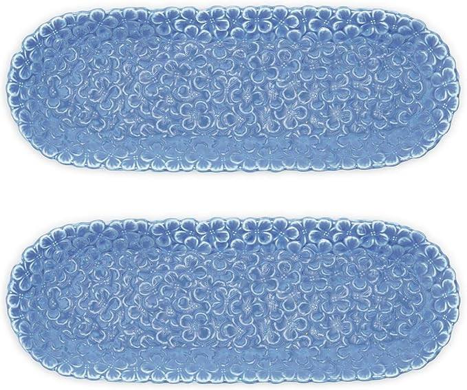 Oval Hydrangea Dish by Two's Company | Amazon (US)