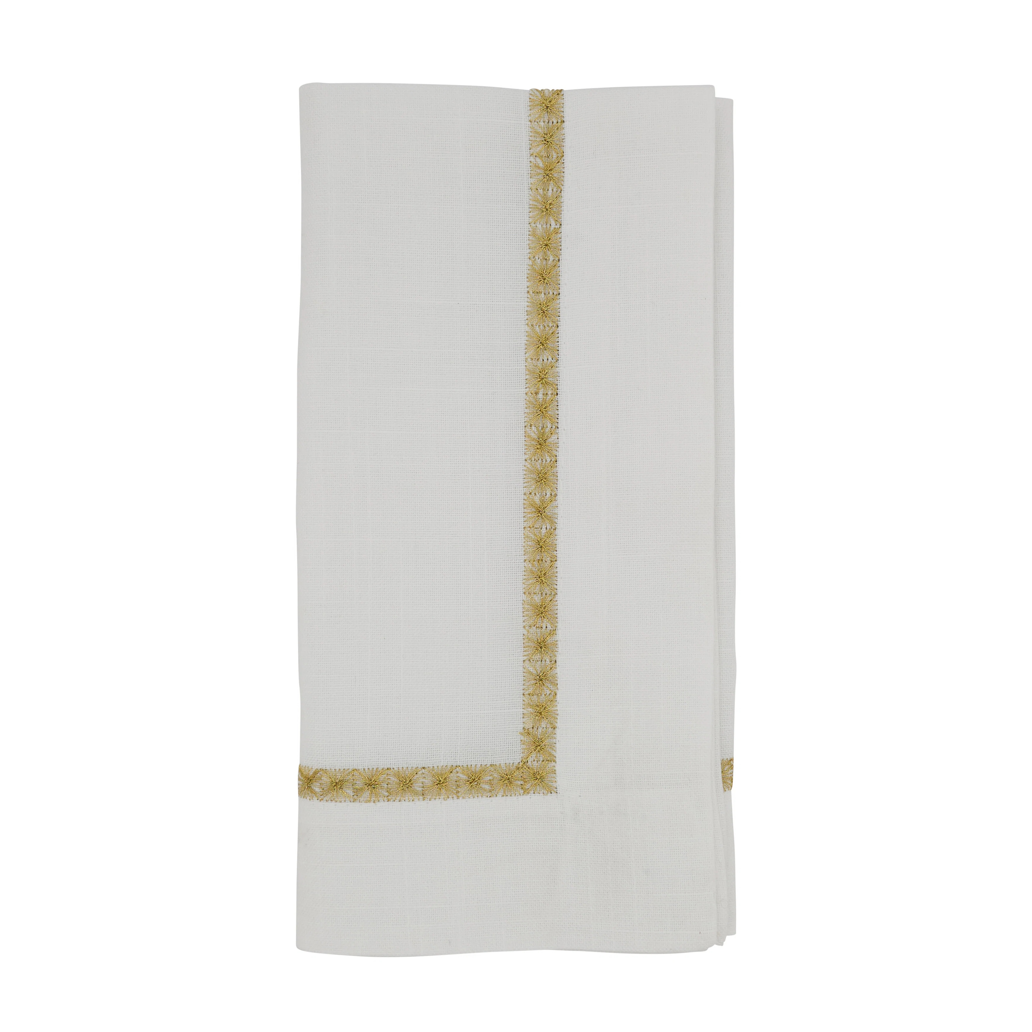Mayer Collection Polyester Embroidered Square Napkin (Set of 4) | Wayfair North America