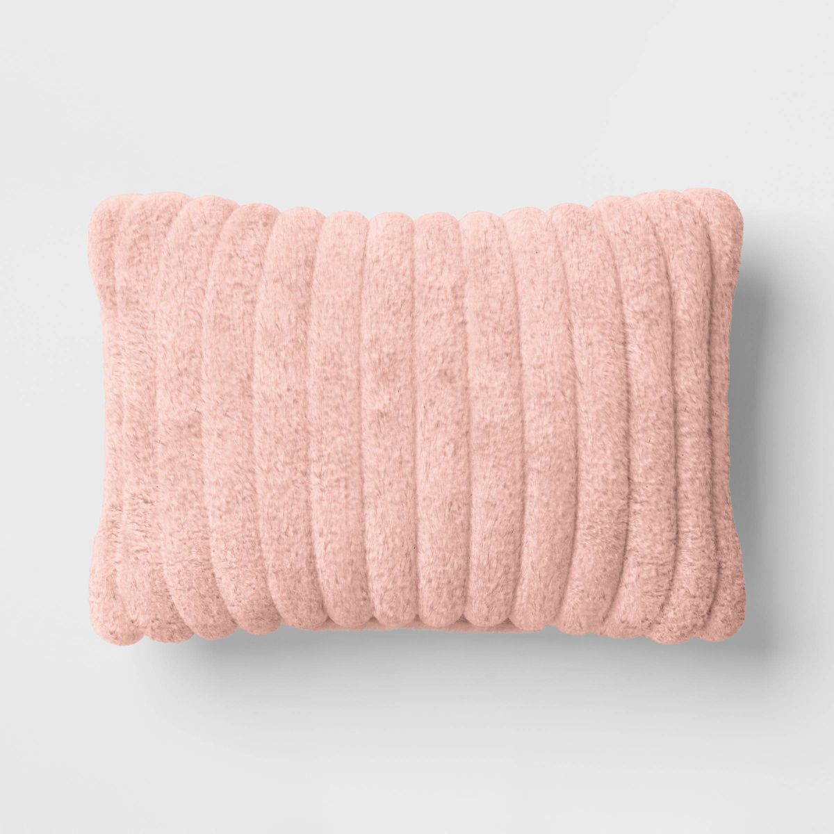 Channeled Faux Fur Lumbar Throw Pillow - Room Essentials™ | Target