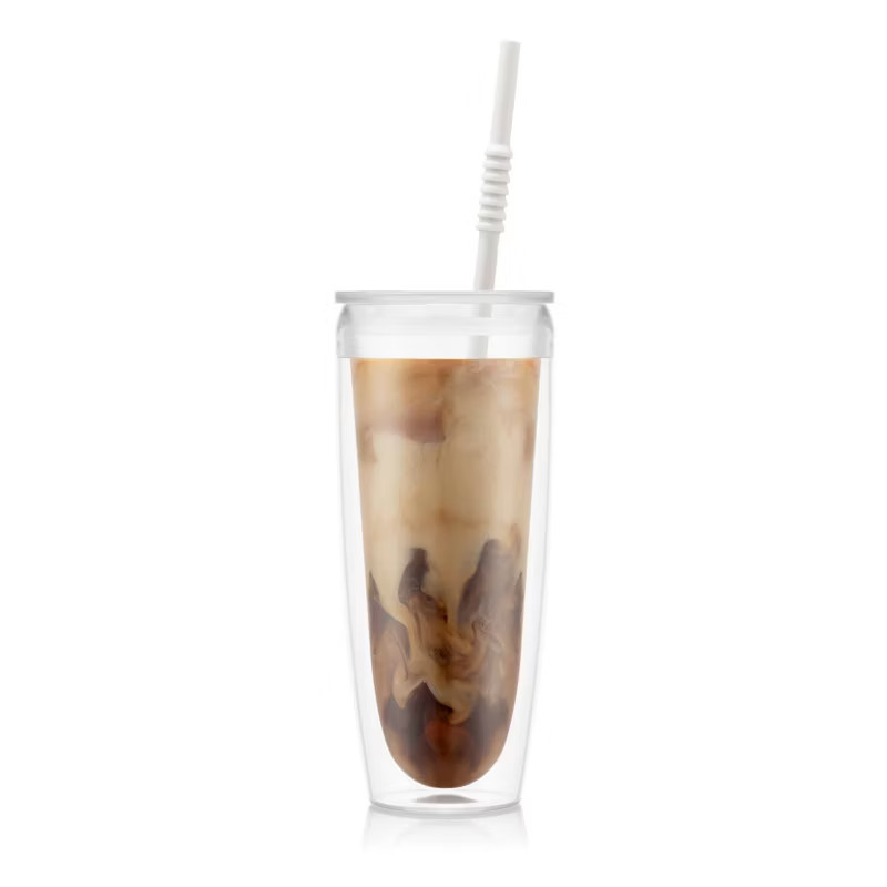 Bodum 24oz Pavina To Go Double Wall Plastic Tumbler with Lid and Straw | Target