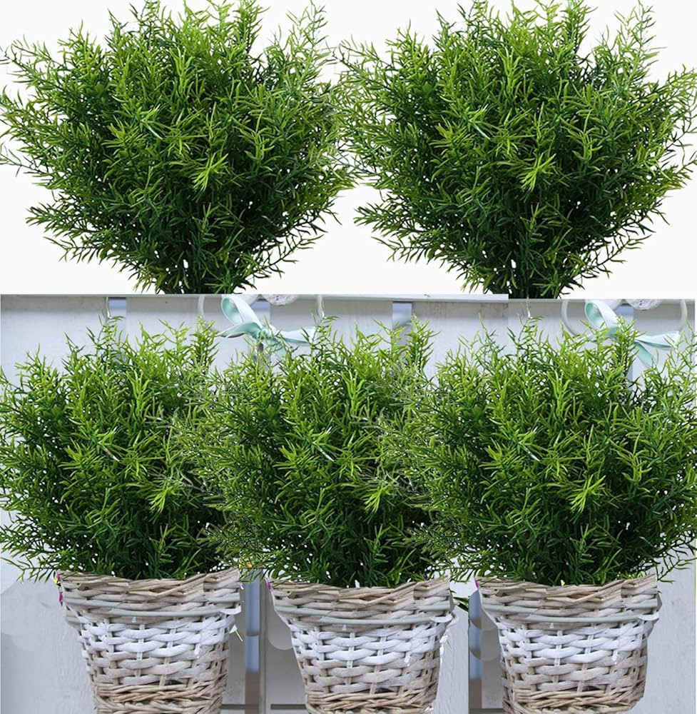 Toprooms 12 Bundles Outdoor Faux Plants Greenery Artificial Flowers Fake Boxwood Shrubs UV Resist... | Amazon (CA)