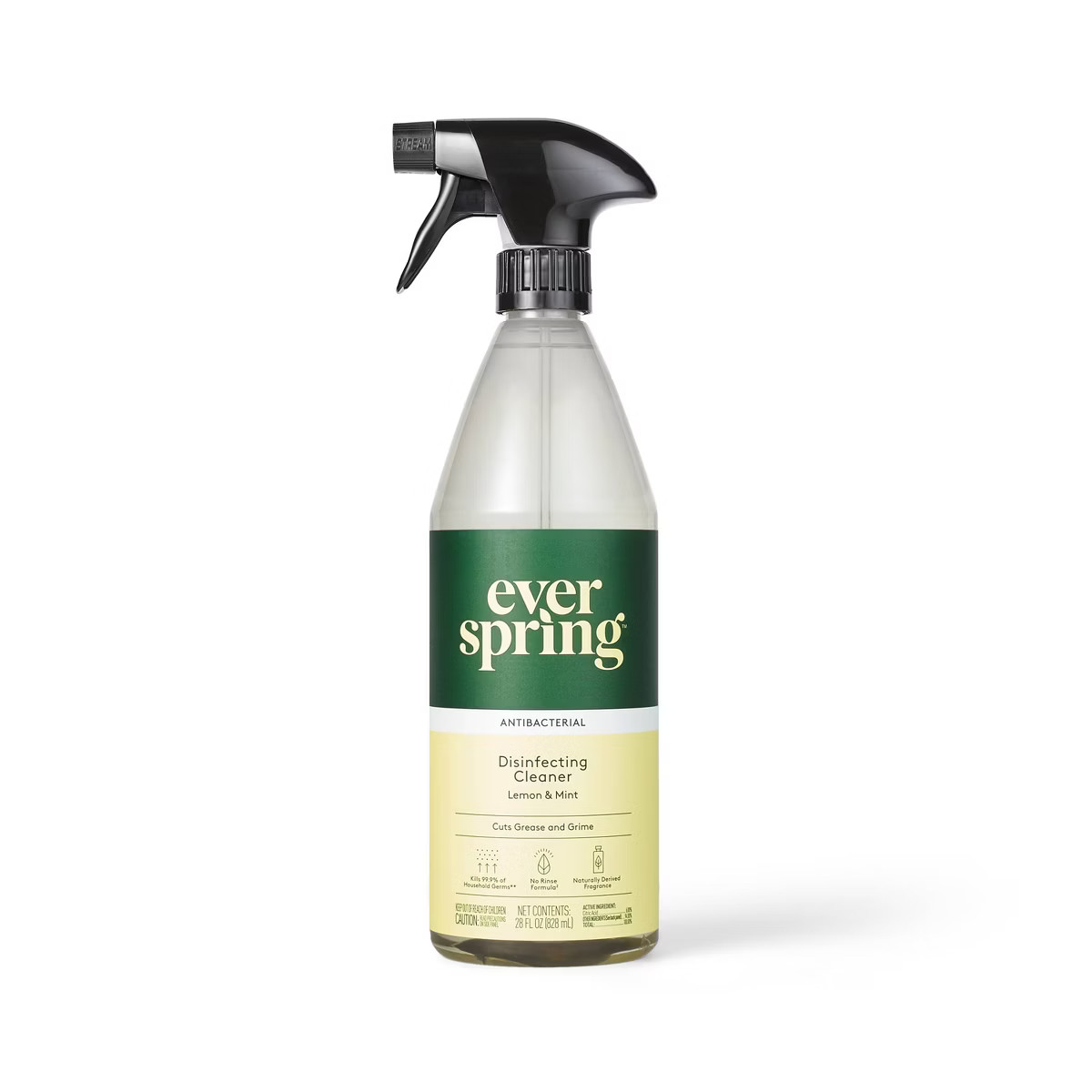Lemon & Mint All Purpose Disinfecting Spray - 28 fl oz - Everspring™ | Target