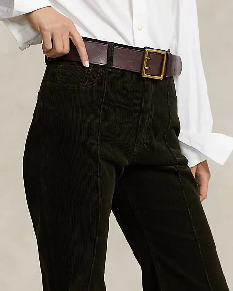 Pintucked Corduroy Flare Trouser | Ralph Lauren (UK)