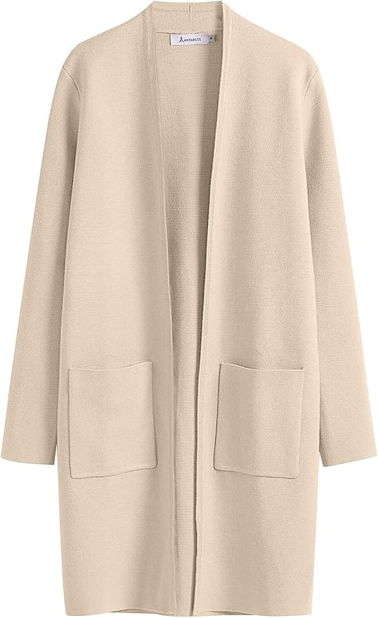 ANRABESS Cardigan Sweater for Women Casual 2023 Fall Winter Fashion Coat Long Sleeve Open Front K... | Amazon (US)