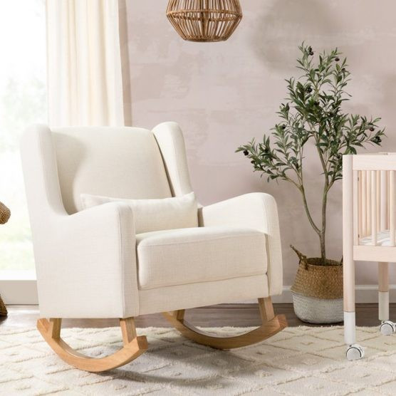 Babyletto Kai Rocker in Eco-Performance Fabric | Water Repellent & Stain Resistant – Light Legs | The Tot