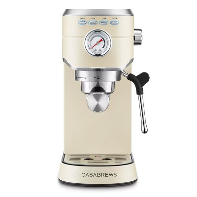 Casabrews 20 Bar Espresso Machine with Pressure Gauge Yellow | Target