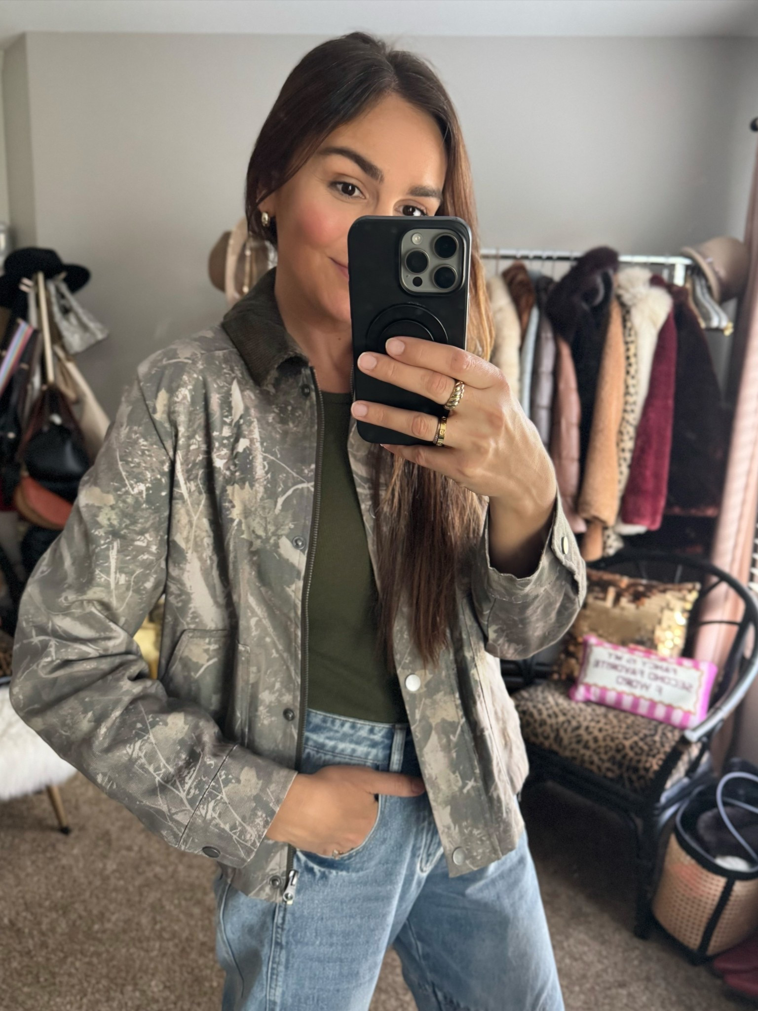 Lightweight, camo barn jacket 🦌 

Wearing an XS 

Country concert vibes, spring outfit 2026

#LTKootd #LTKSaleAlert
