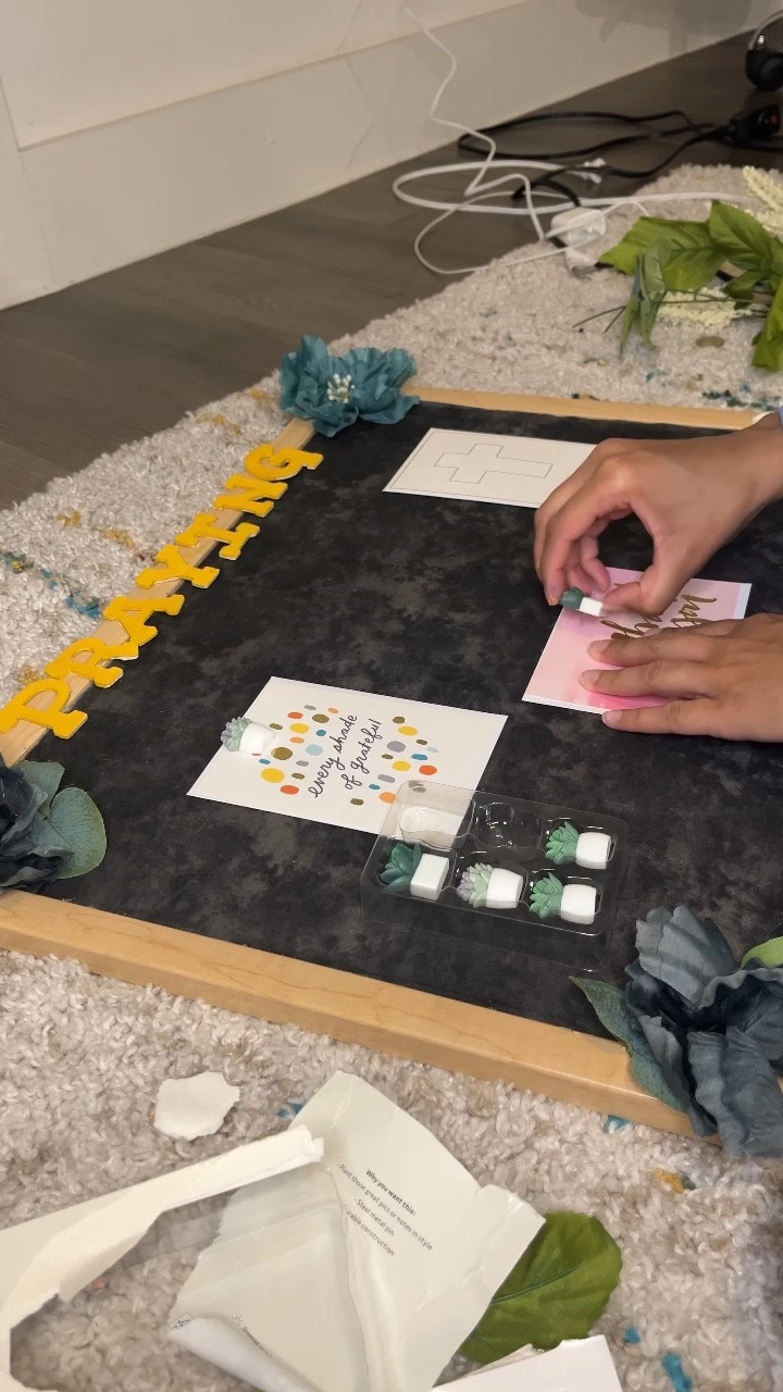 The year just started but it still feels like 2023 🫠 anywho I’ve never been big on vision boards. But I’ve been seeing a lot about prayer boards and had to give it a try! As someone who sucks at being creative this was so fun to make and long awaited as I’ve been looking for a more intimate way of writing my prayers outside of my journal. 

#LTKGiftGuide #LTKfindsunder100 #LTKfamily