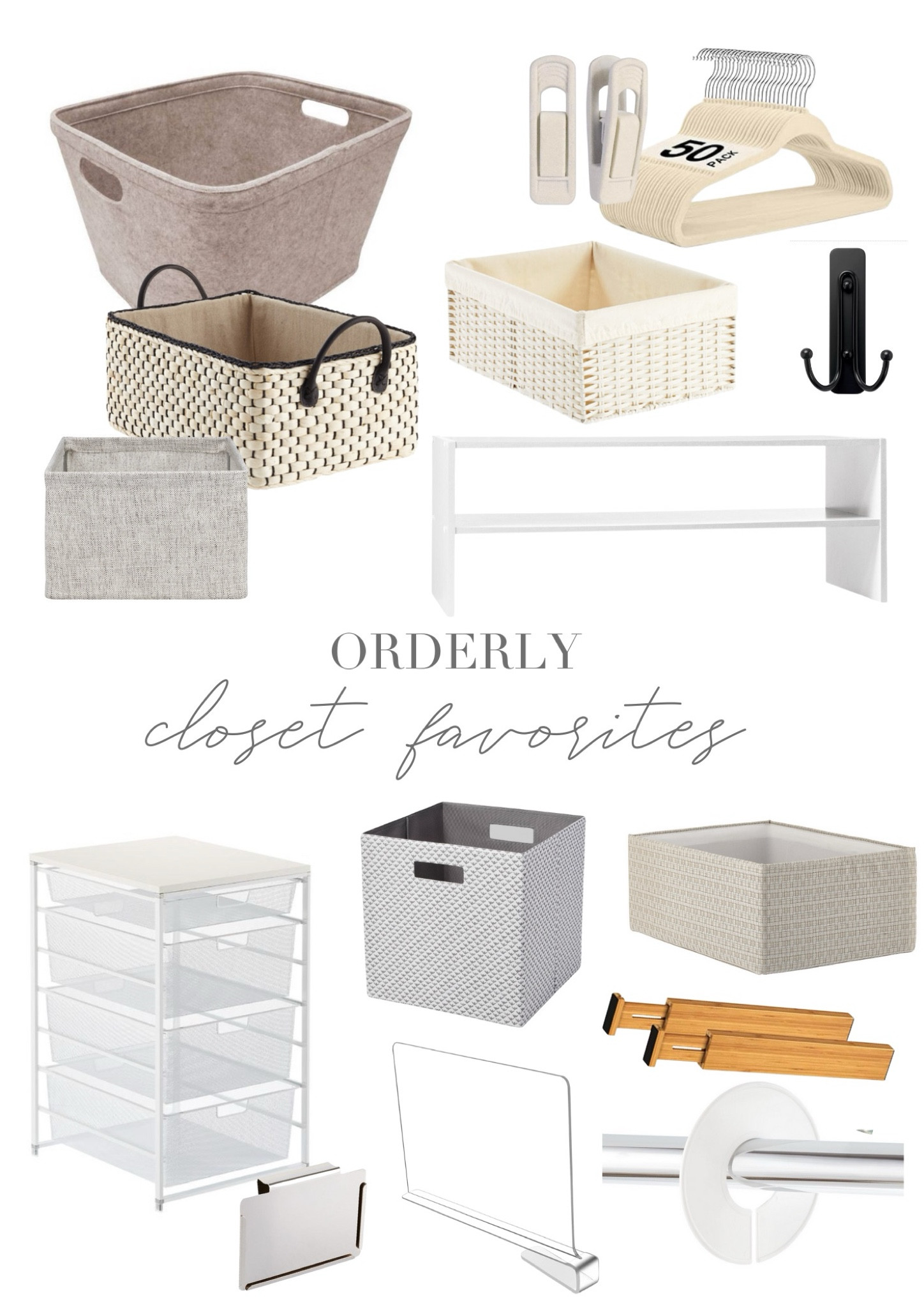 Closet Favorites • Organizing Closets • Closet Products • Master Closet 

#LTKFamily #LTKFindsUnder100 #LTKHome