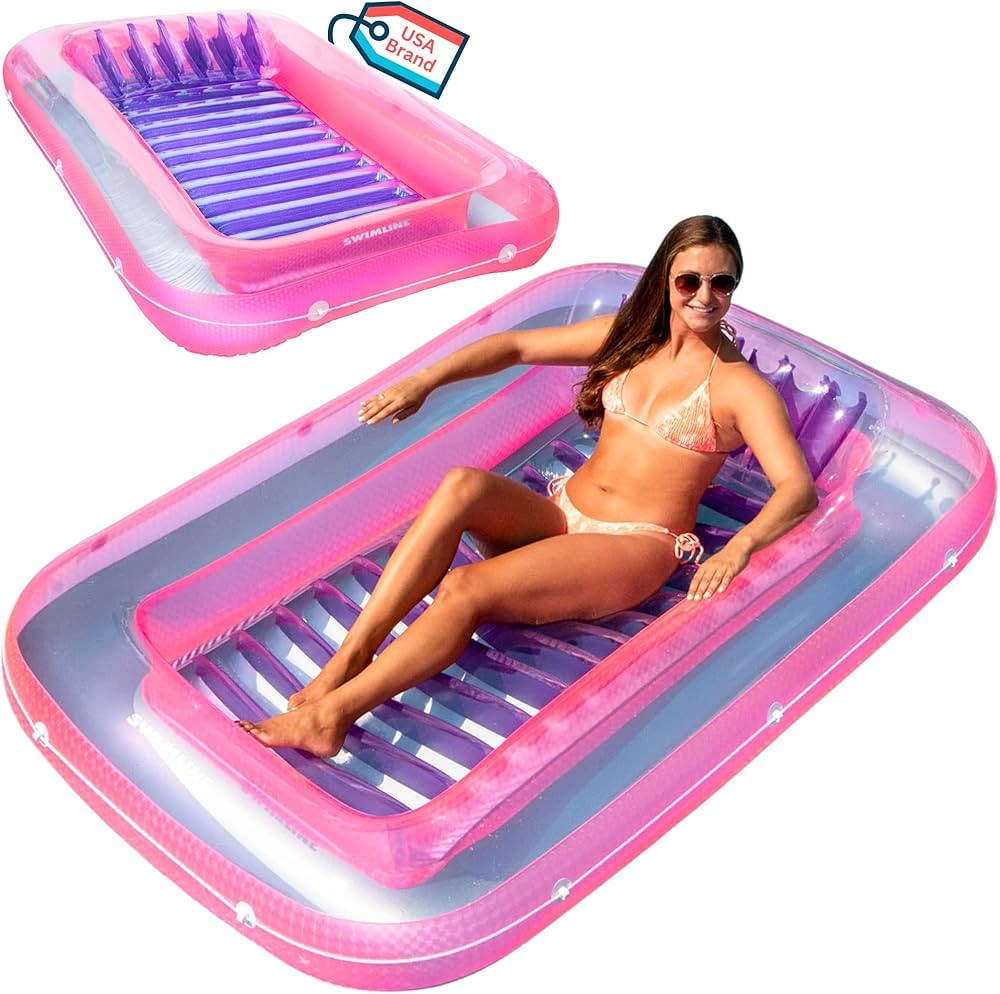 SWIMLINE Original Suntan Tub Series Classic Inflatable Tanning Float Floating Lounge | Personal T... | Amazon (US)