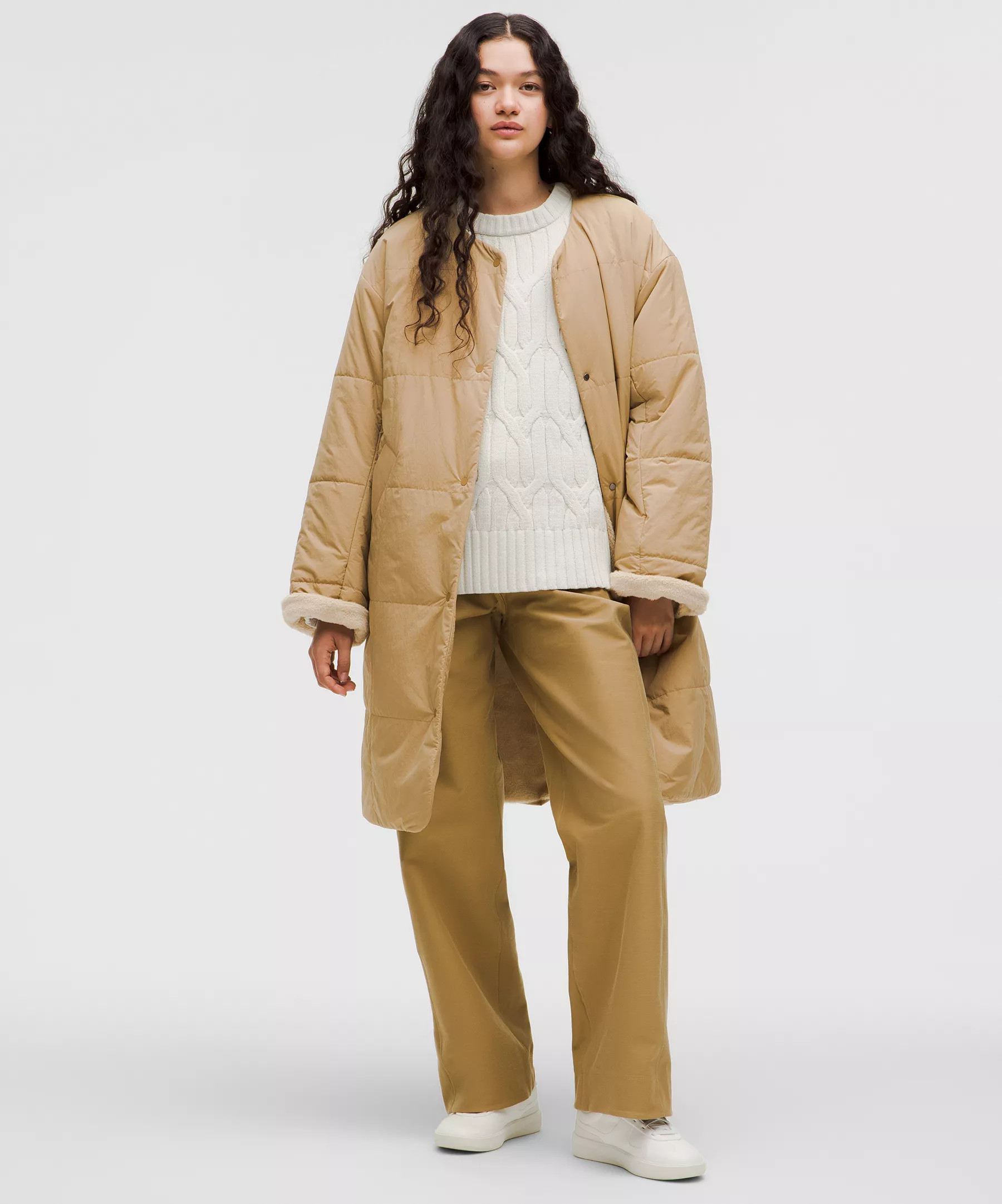 Fleece-Lined Insulated Long Coat | Women's Coats & Jackets | lululemon | Lululemon (US)