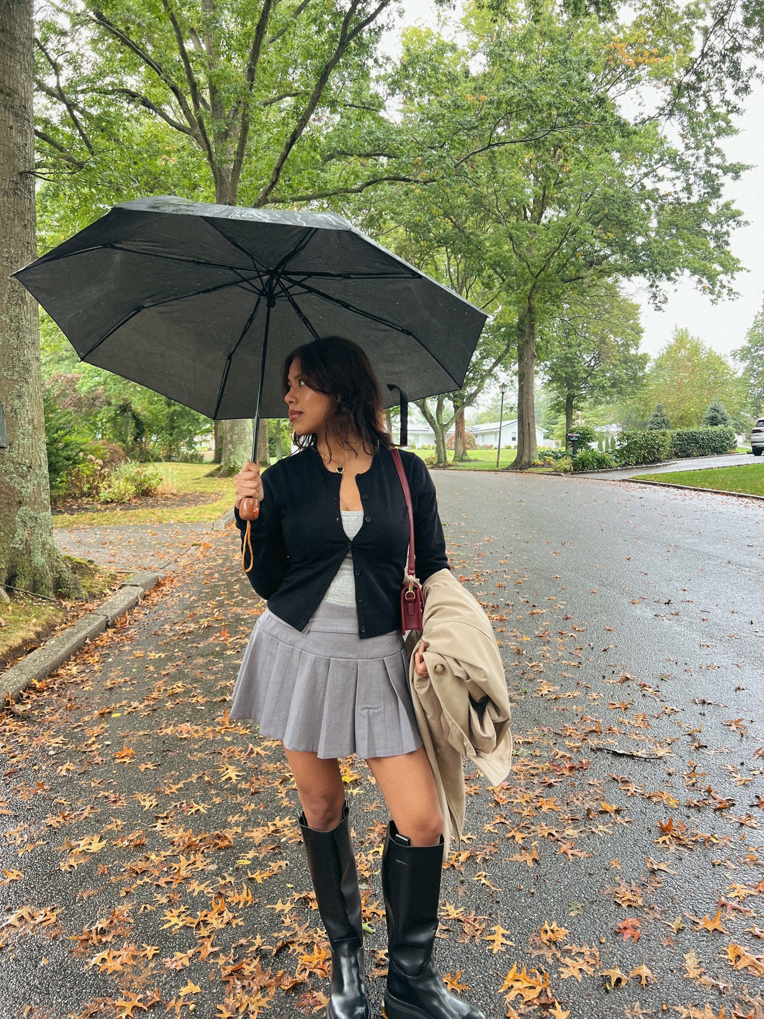 Cute fall skirt outfit 🎧🧸🍂

#LTKU #LTKStyleTip #LTKSeasonal