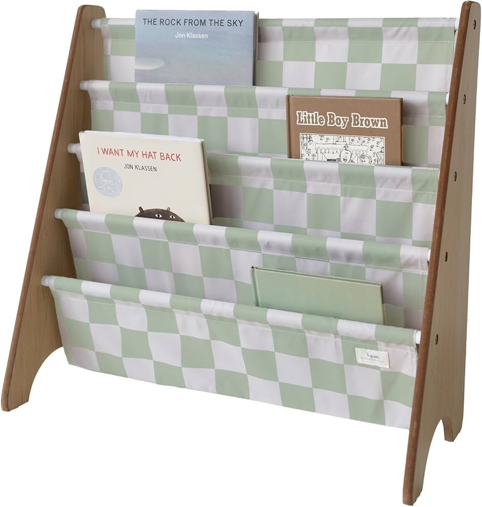 3 Sprouts Recycled Fabric Kids Bookshelf – 4-Tier Sling Book Rack Storage - Kids Room Book Shel... | Amazon (CA)