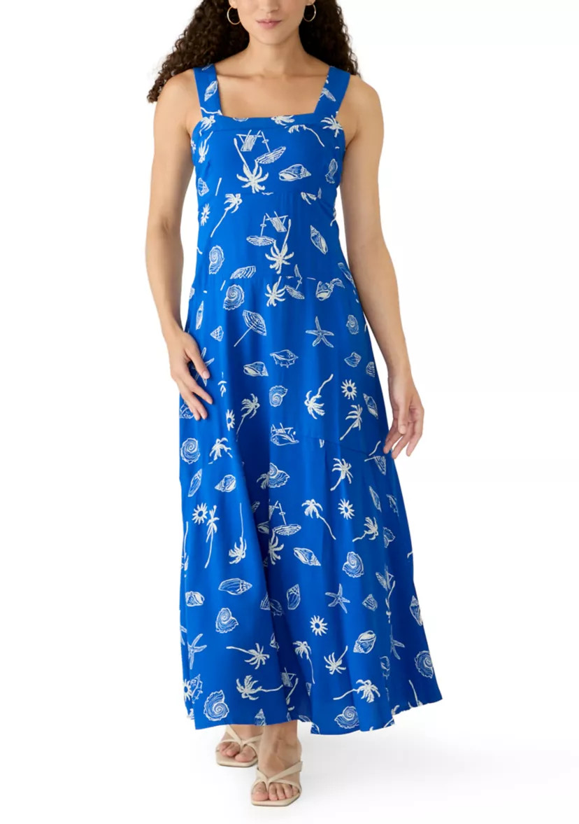 Petite Square Neck Tank Midi Dress | Belk