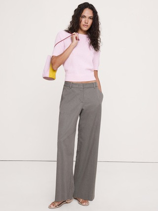 Lightweight Cashmere Short-Sleeve Sweater | Banana Republic (US)