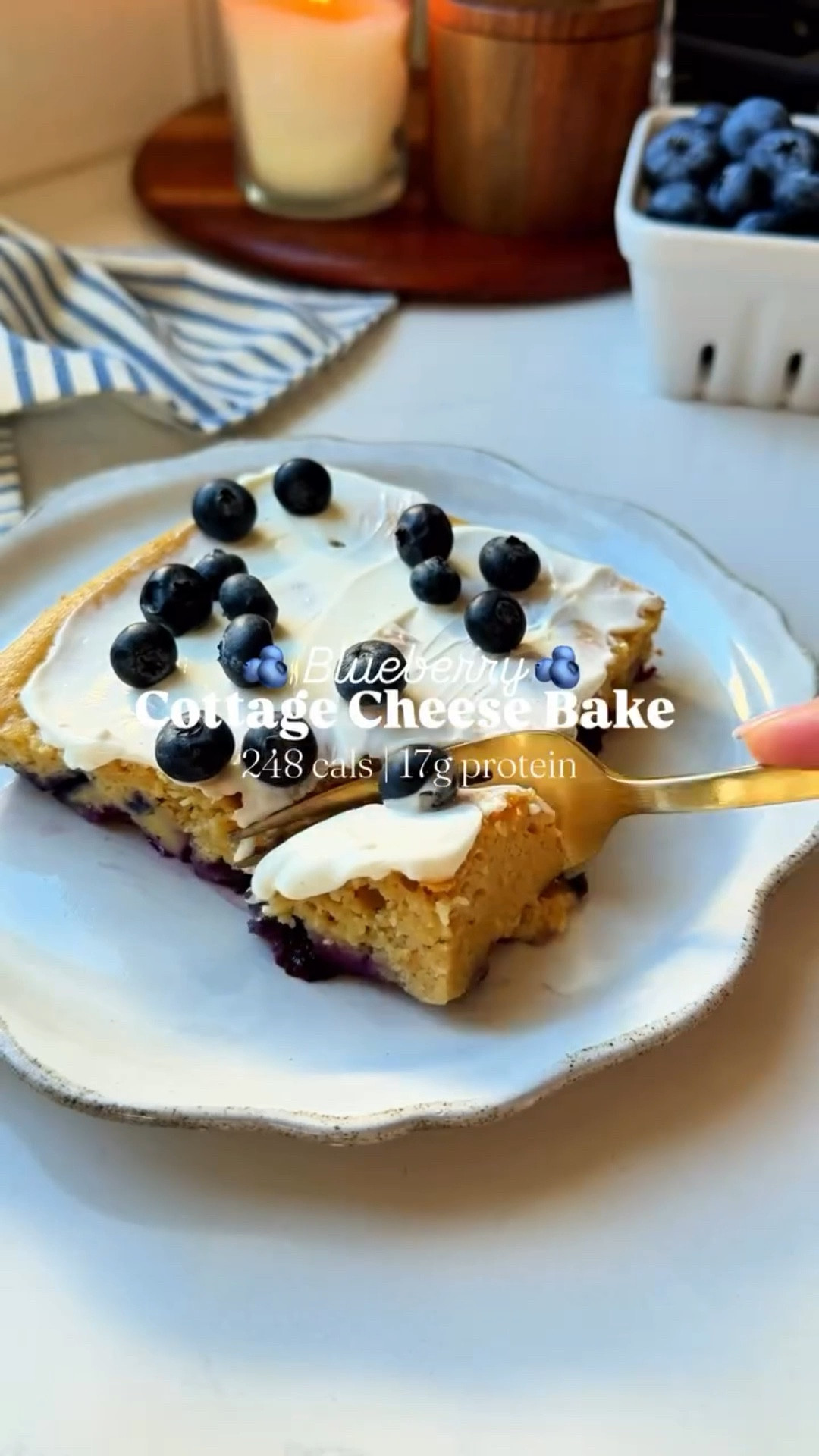 This blueberry cottage cheese breakfast bake has been on repeat over here. 🫐

It tastes like cheesecake, but each serving packs 17g of protein and stays under 250 calories - so it’s cozy and satisfying, but also keeps you full.

It’s one of those make-once, enjoy-all-week recipes that makes mornings feel way easier (and more delicious).



cottage cheese breakfast bake | high protein breakfast | macro friendly recipe | easy meal prep breakfast | healthy breakfast ideas | high protein meal prep | healthy brunch recipe | cottage cheese recipe

https://www.eatingbirdfood.com/blueberry-cottage-cheese-breakfast-bake/

#LTKfoodie #LTKActive #LTKfitnessgoals