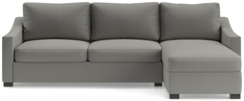 Fuller 2-Piece Sleeper Sectional + Reviews | Crate and Barrel | Crate & Barrel