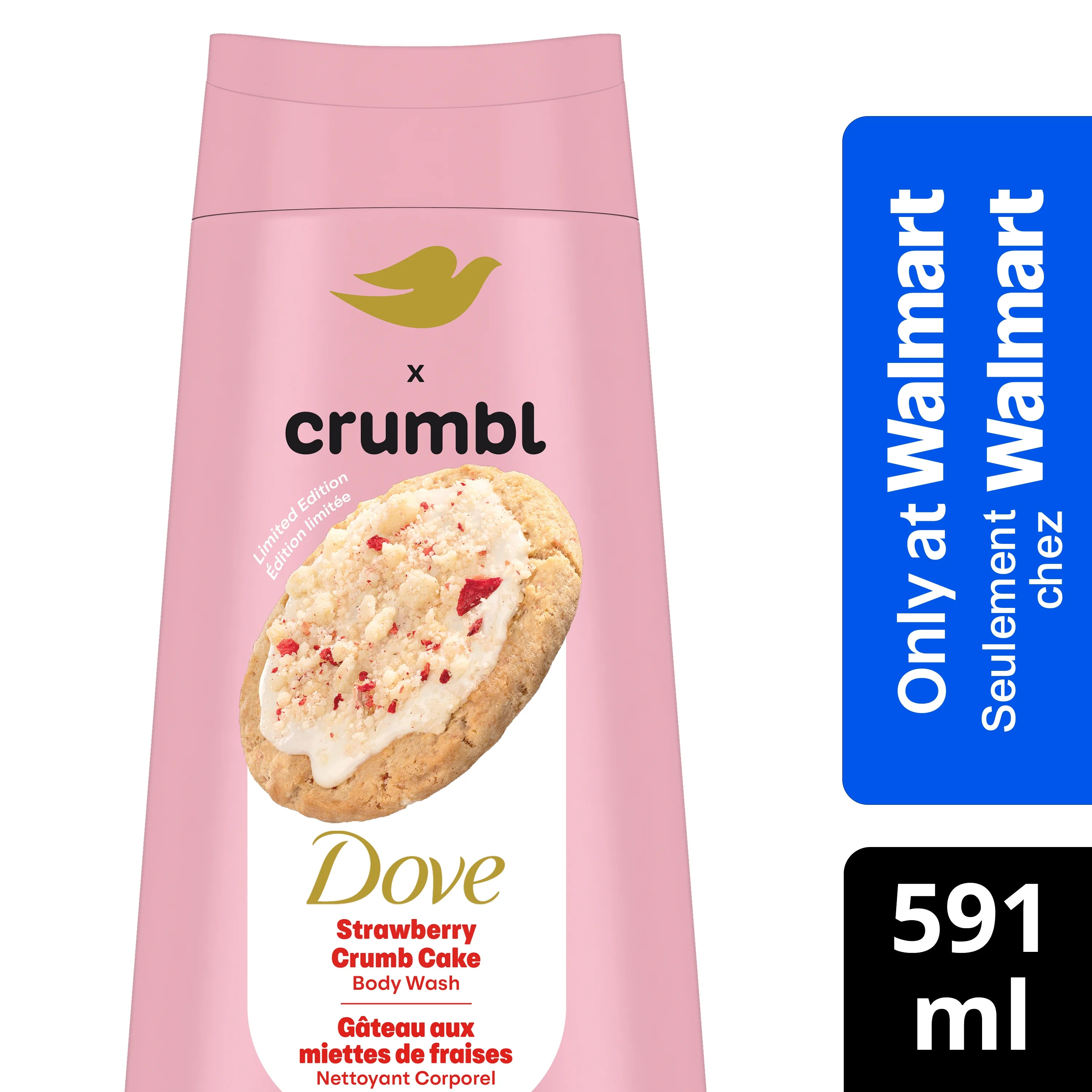 Dove Crumbl Moisturizing Body Wash Strawberry Crumb Cake, 591 ml | Limited Edition | Walmart (CA)