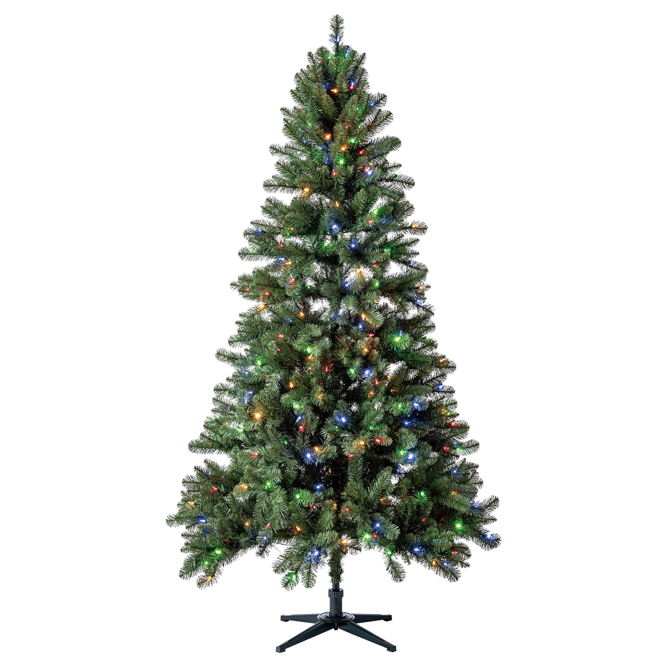 7’ Pre-Lit Duncan Fir Artificial Christmas Tree, Color-Changing LED Lights with Quick Set, by H... | Walmart (US)