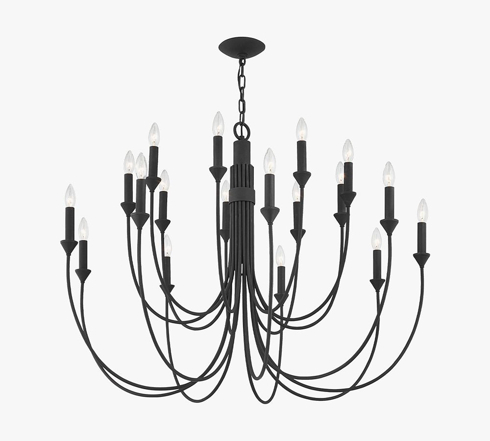 Cyan 7-Light Metal Chandelier | Pottery Barn (US)