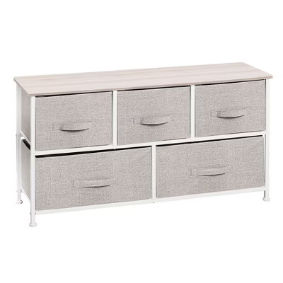 mDesign Extra Wide Dresser Storage Tower with 5 Drawers | Target