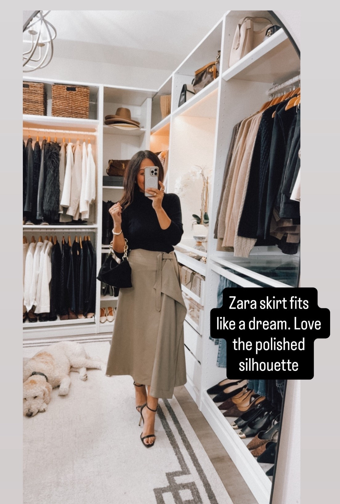 Best sellers! Zara skirt and knit turtleneck fits TTS 

#LTKootd #LTKOver40
