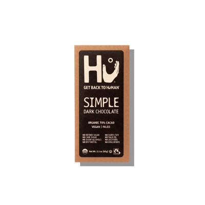 Hu Simple Dark Chocolate 70% Cacao Candy - 2.1oz | Target