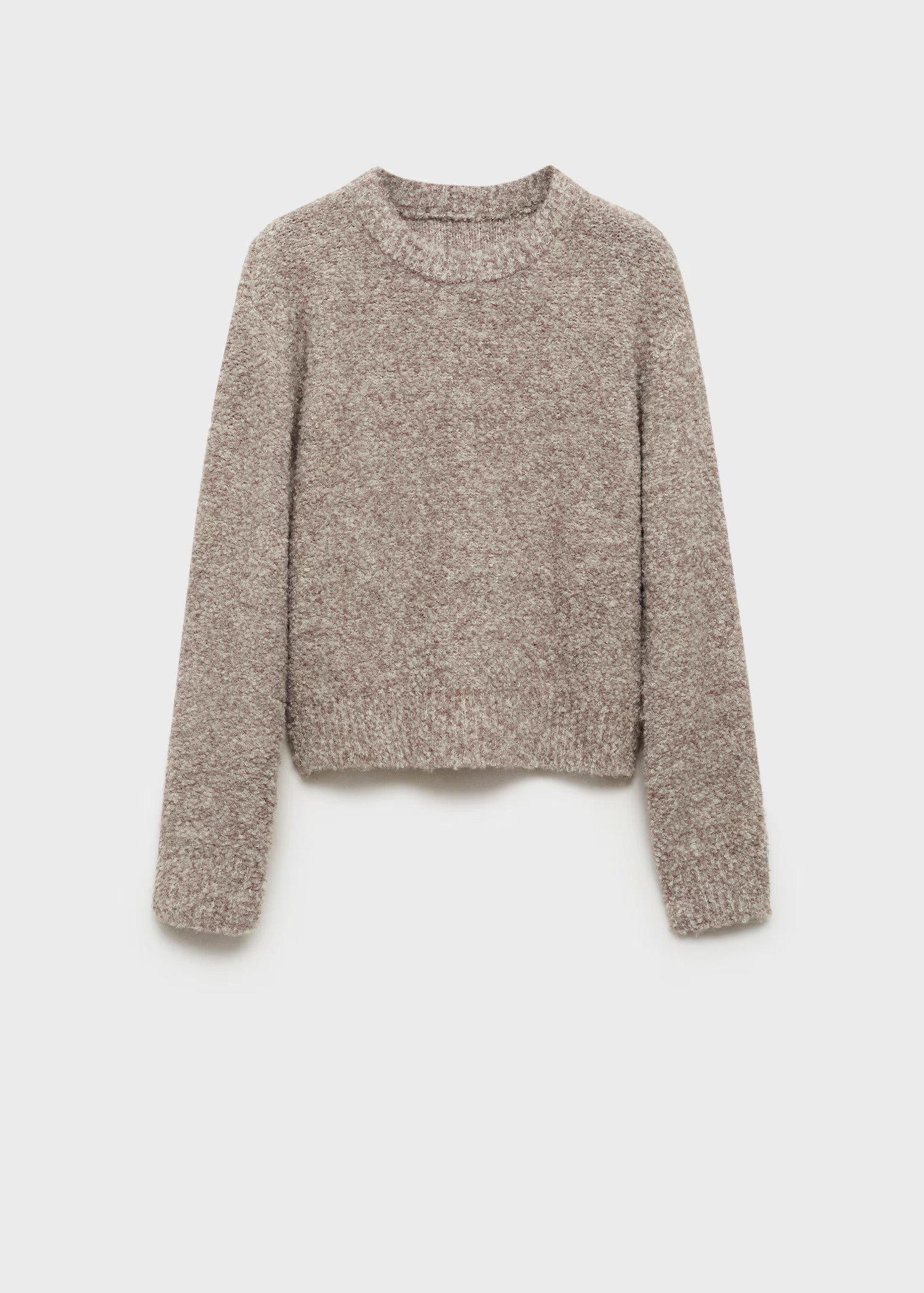 Round-neck bouclé sweater - Women | MANGO USA | Mango (US/MX/AU)