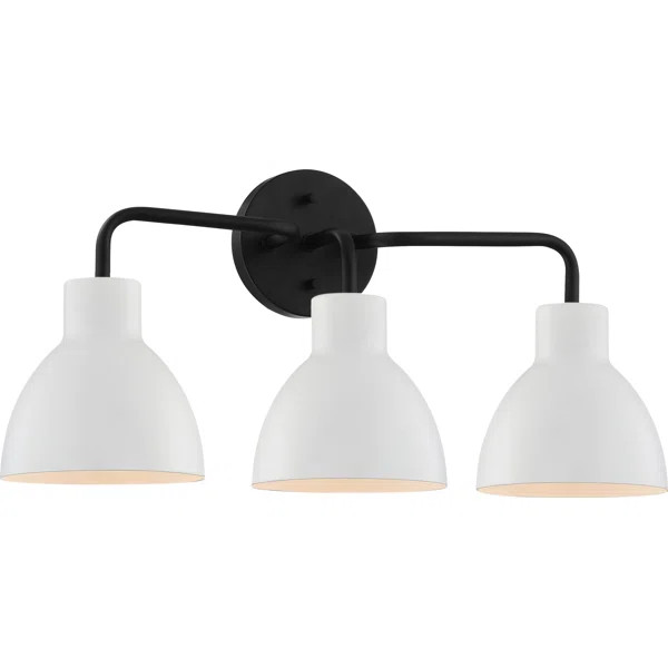 Behn 3-Light Dimmable Matte Black Vanity Light | Wayfair North America