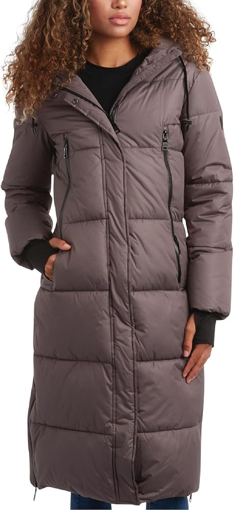 Steve Madden Women's Maxi Puffer Jacket - Heavyweight Insulated Long Winter Coat with Hood and We... | Amazon (US)
