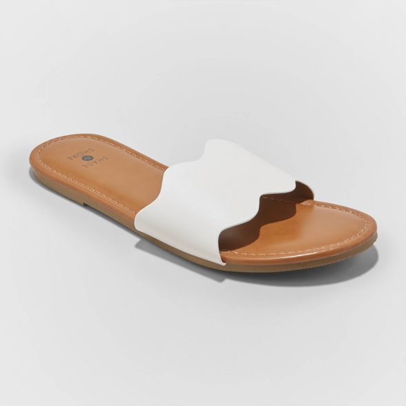 Women's Kate Scalloped Slide Sandals - Shade & Shore™ | Target