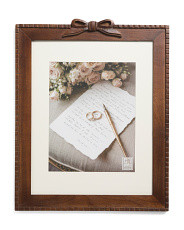 16x20 Matted To 8x10 Hand Carved Wood Bow Wall Portrait Frame | Marshalls