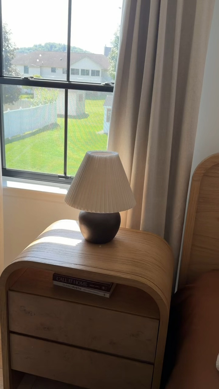 Fall decor is here! This dark wood with pleated shade table lamp  from Hearth & Hand with Magnolia at Target is under $40! 

#Targethome
#falldecor