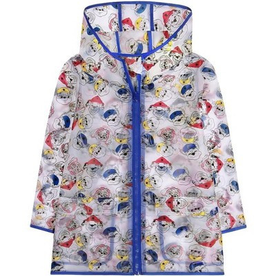 Paw Patrol Boys Clear Rain Coat, Kids Ages 4-5 | Target