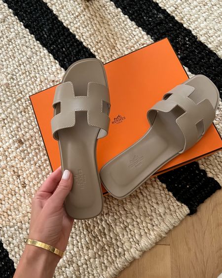 Kat Jamieson shares Hermes Oran sandals, similar linked below. Summer sandal. 

#LTKshoecrush #LTKSeasonal