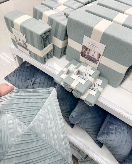 Target bedding ON SALE for Target Circle Week! Obsessing over these pretty soft blues and velvet pillows!

#LTKFindsUnder50 #LTKHome #LTKSaleAlert